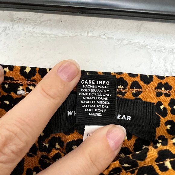 Who What Wear Leopard Print Pull-On Skinny Pants - Sz 6 - Picture 5 of 6